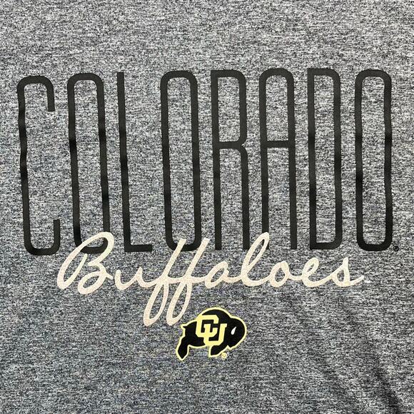 University of Colorado Buffs Rivalry Threads Low-back Shirt Gray Size L Logo - Picture 7 of 10